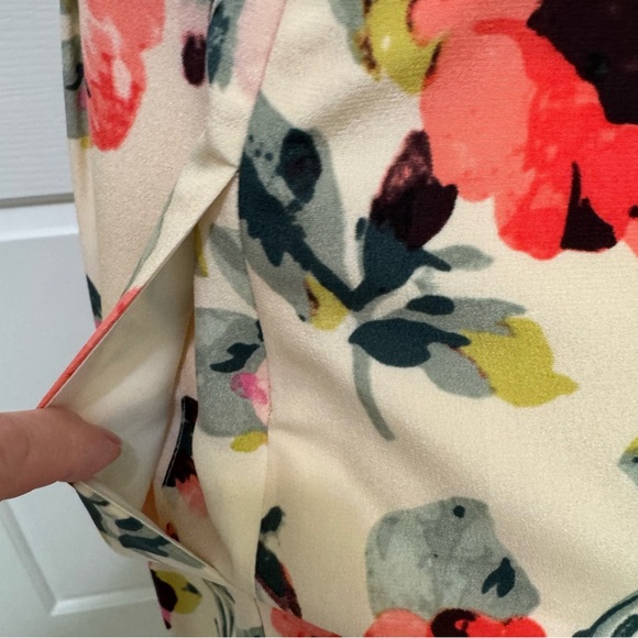 Madewell 100% Silk Tea Rose Floral Sleeveless Dress Size 2 Lined Pleated - Picture 16 of 16